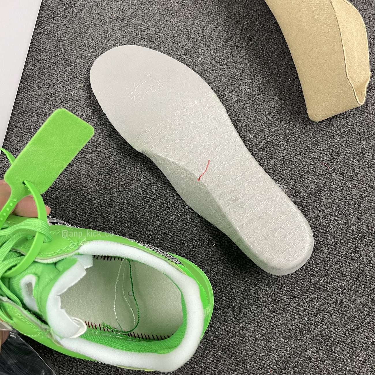 Off White Nike Air Force 1 Low Light Green (10) - newkick.cc